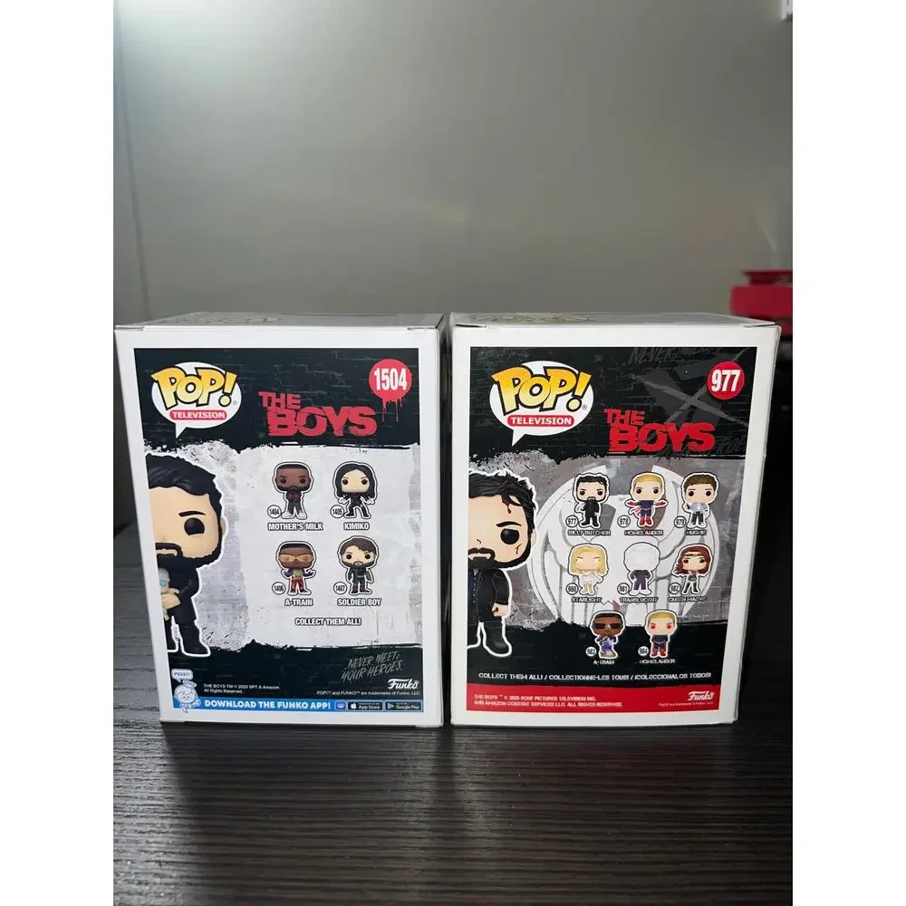 2 VAULTED EXC Billy Butcher The Boys Funko Pops w/ Laser Baby #1504 Bloody #977